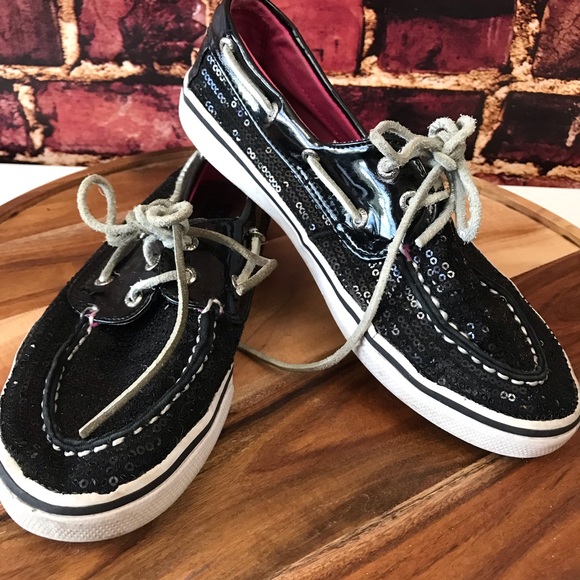 Sperry Top-side shoes Loafers Boat sparkle tie - Picture 1 of 8